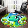1pc Office Carpet Chair Mats Cute Dinosaur Forest Scene Perfect for Decorating Office Chairs, Living Rooms, Or Bedrooms