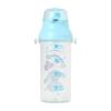 Sanrio Clear Cap Saturated Polyester Lid Silicone Name Sticker Dishwasher 605743 One-Touch Bottle, Cinnamoroll, & Body Resin, & Strap Polypropylene,
