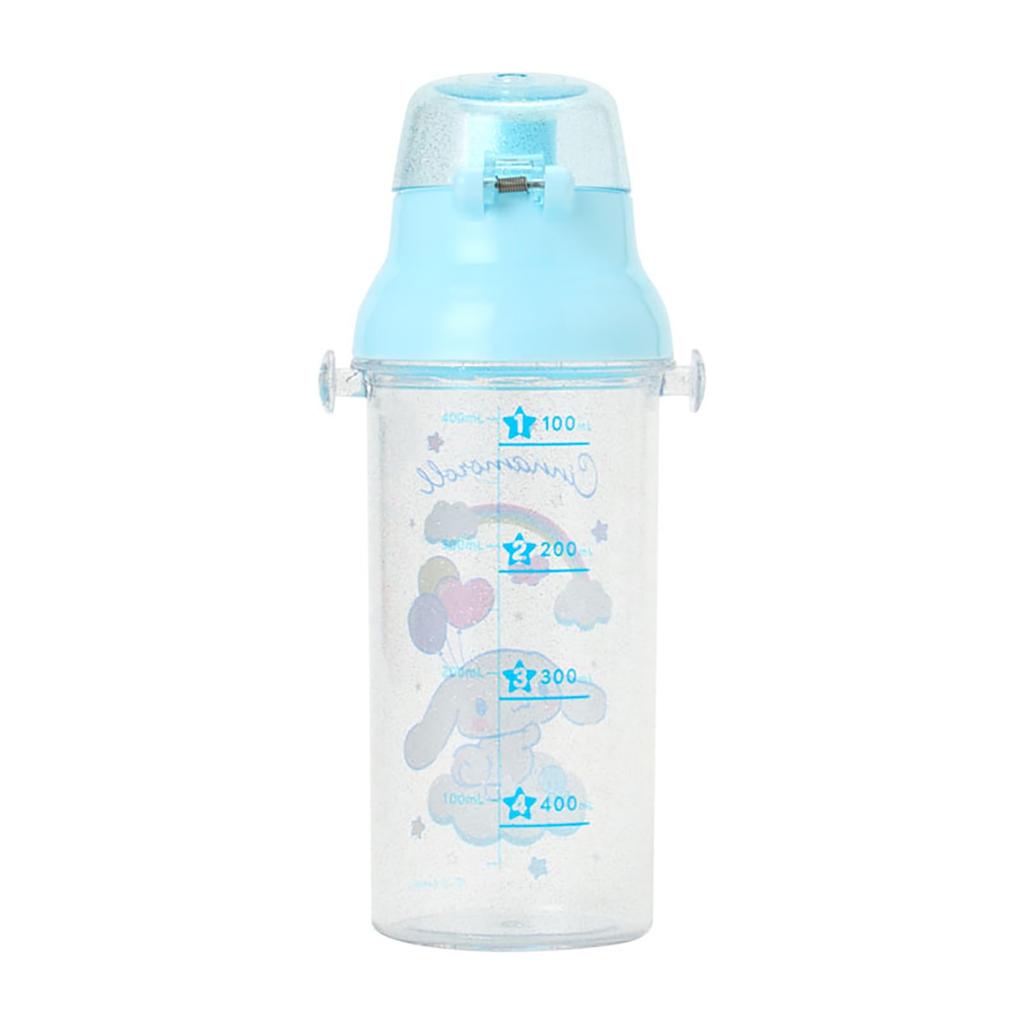 Sanrio Clear Cap Saturated Polyester Lid Silicone Name Sticker Dishwasher 605743 One-Touch Bottle, Cinnamoroll, & Body Resin, & Strap Polypropylene,