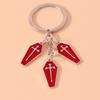 Cute Enamel Cross Keychain Jesus Religious Keyring for Women Girls Handbag Pendants DIY Key Chain Jewelry Gifts Accessories