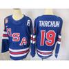 Ice Hockey Jersey Mens Team USA Capitals Embroidered Training Sports Uniform