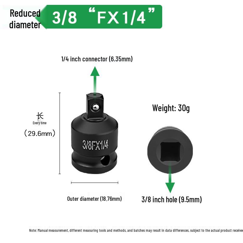 Heavy Duty Air Impact Wrench Flywheel Conversion Adapter Set: Large, Medium, Small