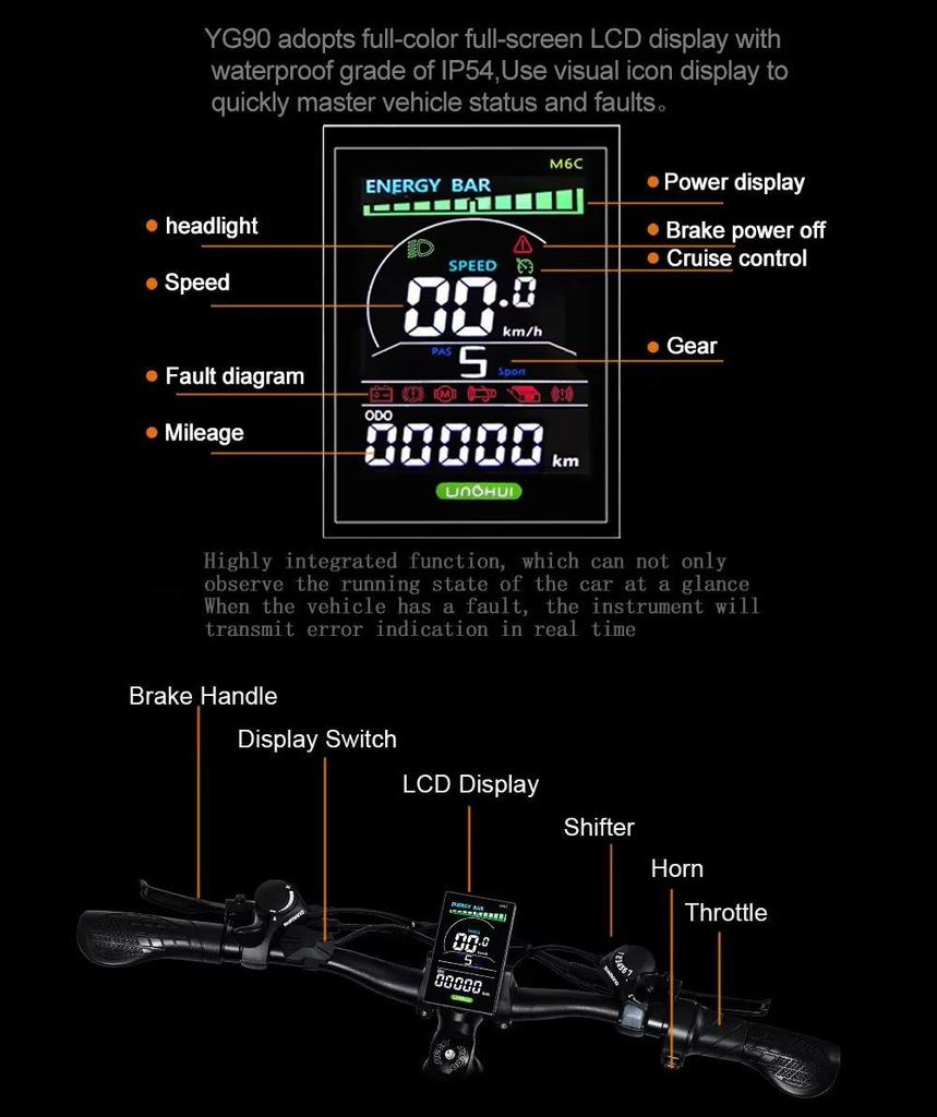 2026 New YG90Ebike 1000W 48V 17AH 27.5-inch Electric Bicycle Hydraulic Brake Mountain Electric Bicycle Full Suspension E-bike