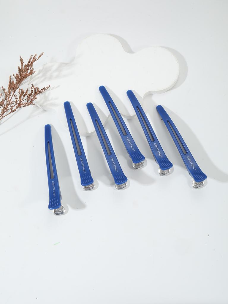 6 Pieces/set of Non Bent Hair Clips Hair Clippers Crocodile Hair Clips Hair Salon Styling Tools Hair Accessories