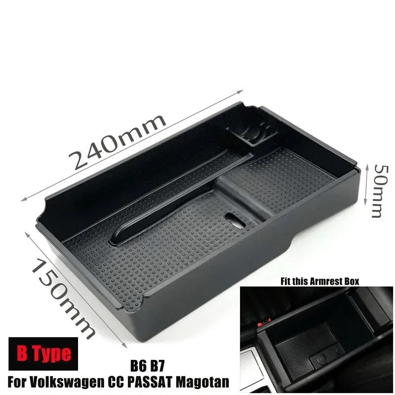Car Accessories Armrest Storage Box For Volkswagen Golf 7 MK7 Golf 6 MK6 Scirocco Touran PASSAT Teramont Tiguan Touareg Sharan