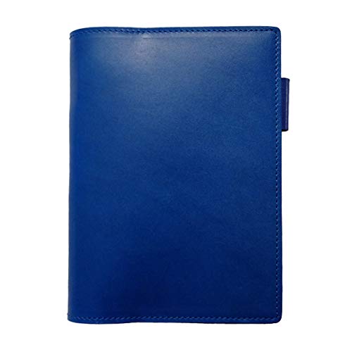 

A6 Size Genuine Leather Notebook Cover with Perforated Edges (Cobalt Blue, Thickness: Large)