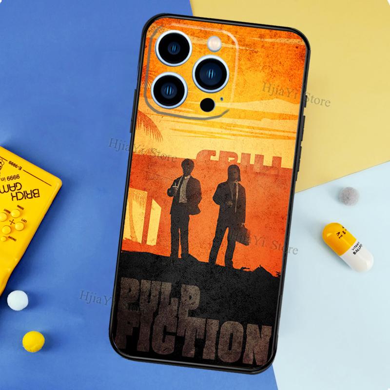 Pulp Fiction Case For iPhone 13 Pro Max 12 Mini 11 14 15 16 XS MAX XR Plus Silicone Phone Cover