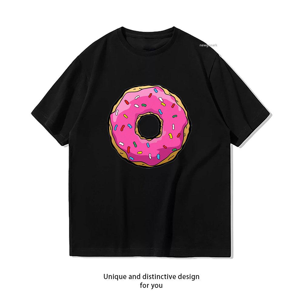Donut Tshirt WoUnisex Unisex Casual Cotton Graphic T Shirts Adult Tops Tee Shortsleev Breathable ropa de hombre