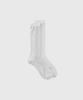 Lugkaeseuteu Ribbed Sheer Socks_Silver