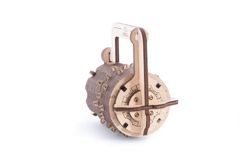 UGEARS Model Combination Lock 3D Wooden Puzzle Product Name