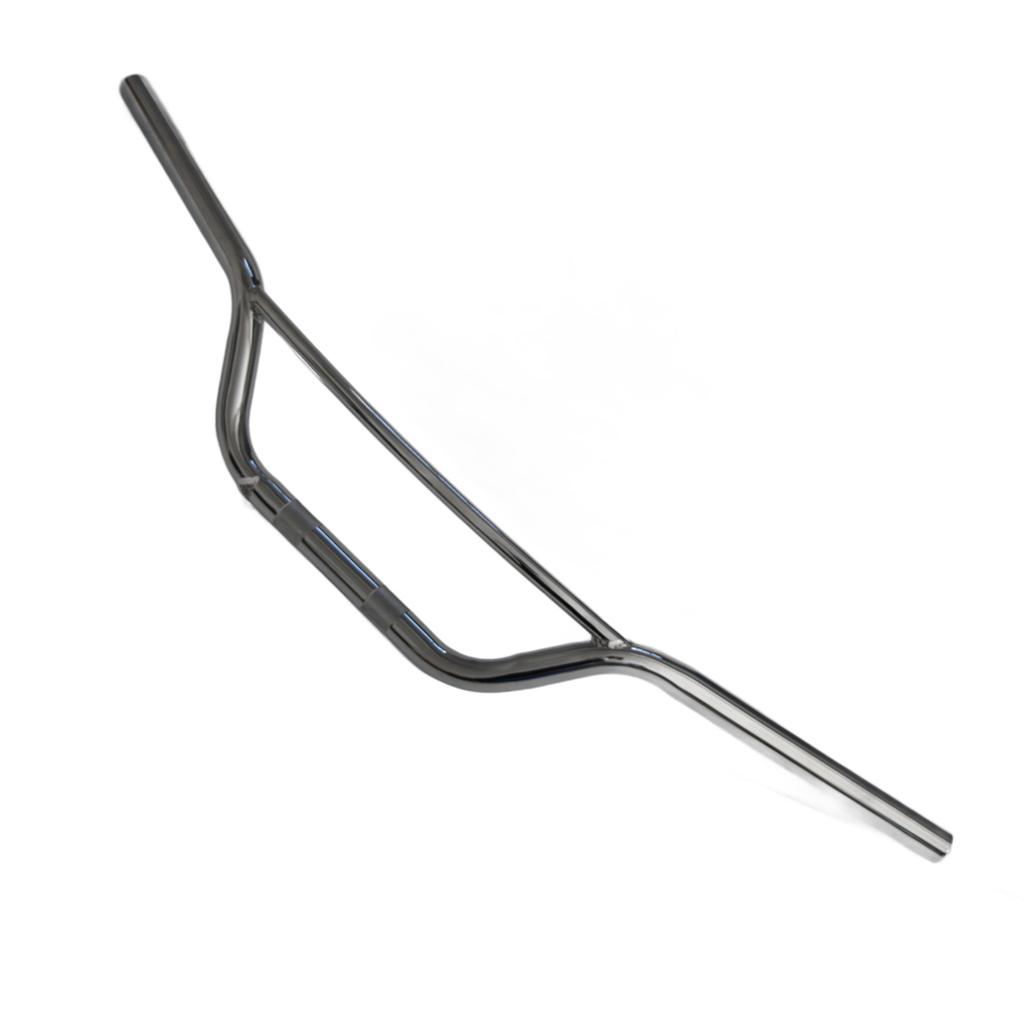 Universal Motorcycle Modification Retro Handlebar Drag Bar Replacement Part 25mm 1in Silver