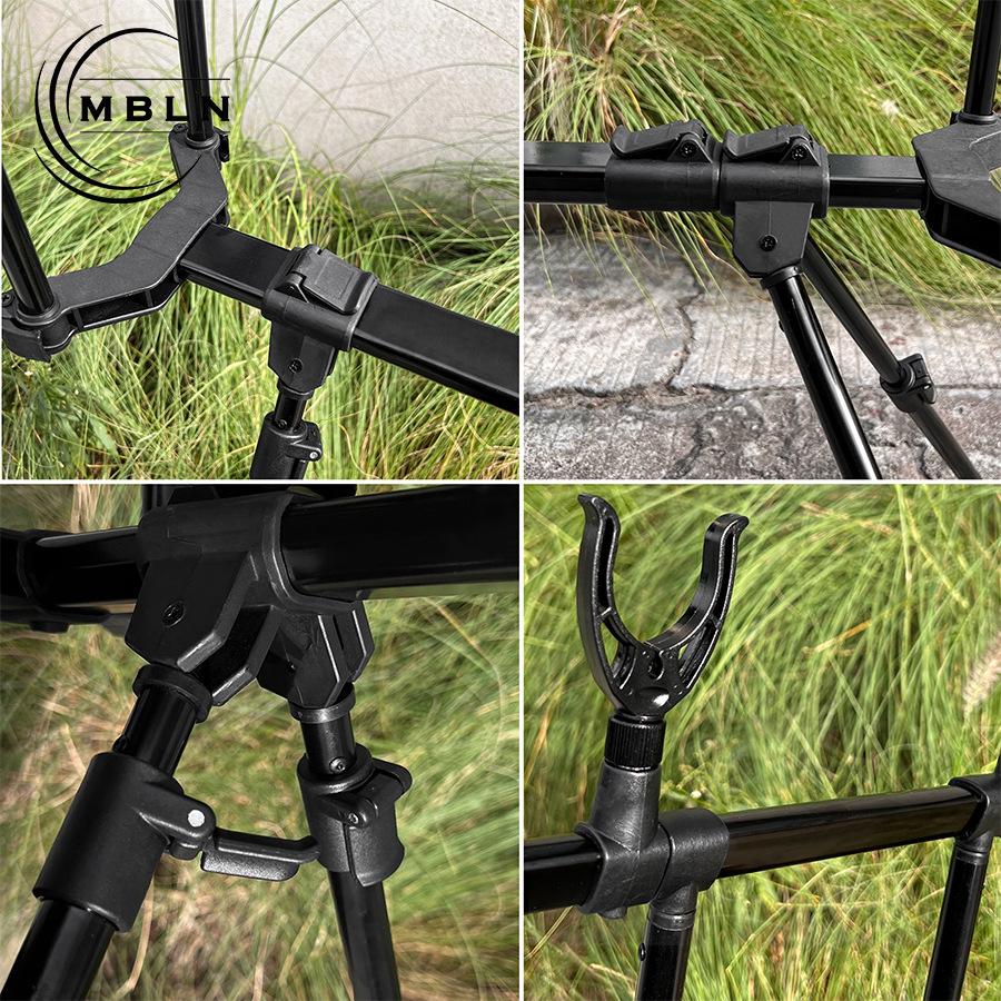 MBLN4 Adjustable Folding Aluminum Carp Fishing Rod Holder