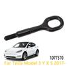 Towing Bars 1Pc 1077570 Towing Eye Hooks Black Coating Front Bumper Towing Ring For TESLA Model 3 Y S X 2017-2023