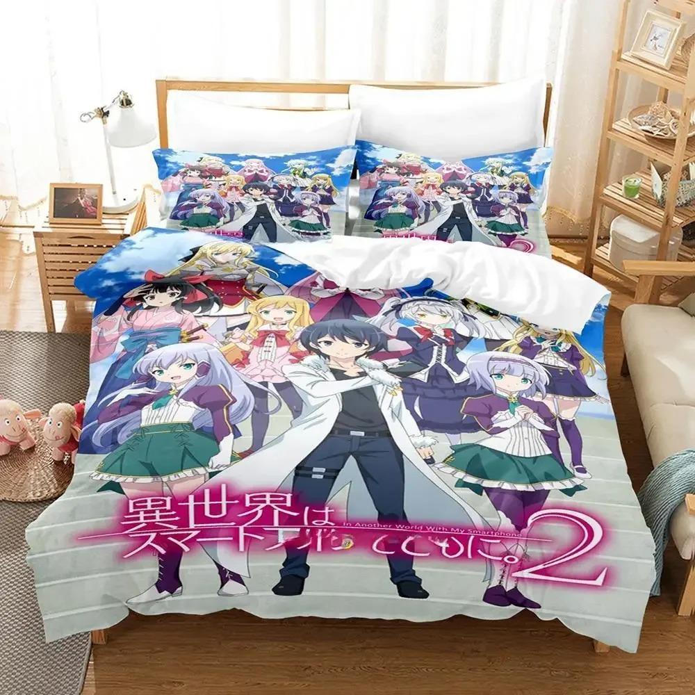 

3D Kawaii The Aristocrat s Otherworldly Adventure Bedding Set Cartoon Anime three-piece set Adult Kid Bedroom Duvet cover Sets 70x133cm 2pcs