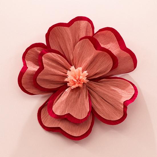 3Pcs Artificial Flower Three-Dimensional Design Festival Atmosphere Warm Joyful Colors Decorative Paper Flowers Home Party Office Gift Background