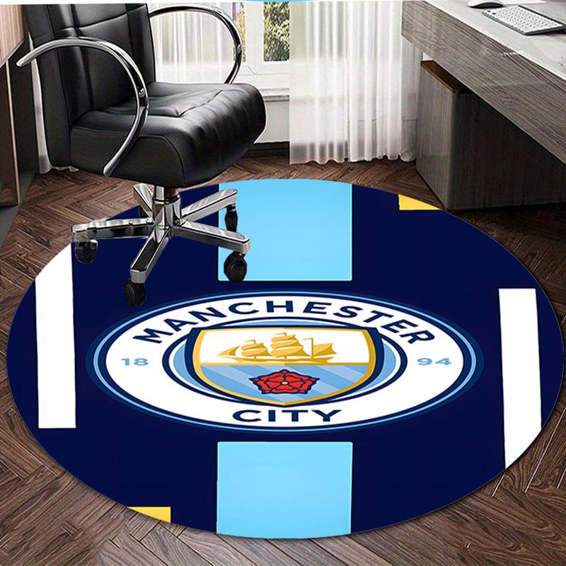1pc Football Team (32) Design Printed Area Round Carpet for Bedroom Living Room Home Decor Rugs Mat Non Slip Mat Rug for Bedside