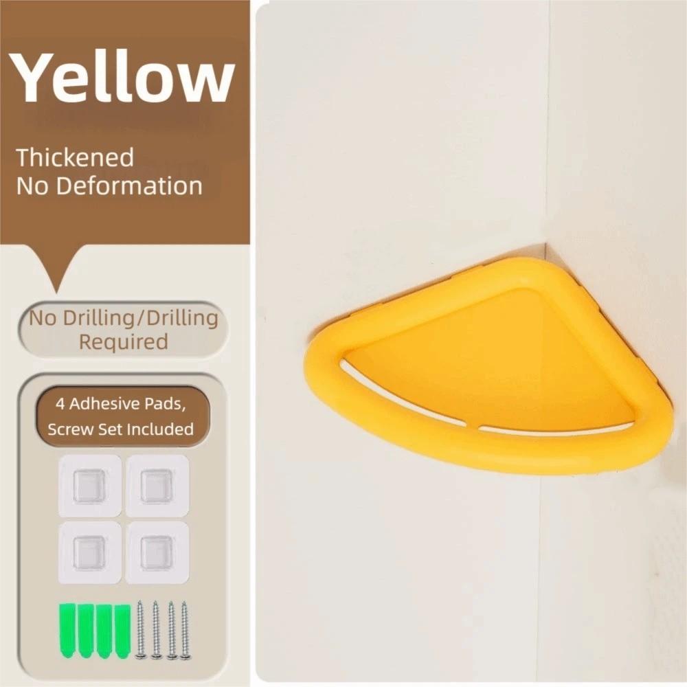 Wall Mounted Bathroom Triangle Shelf Thickened Corner Storage Shelf  Shower Organization