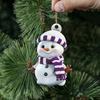 Cross border new product acrylic flat Christmas rainbow snowman set holiday gift home Christmas tree decoration pendant