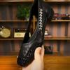 New retro style thick heel hollow hole breathable shoes women's summer versatile ladyshoes beautiful sandals