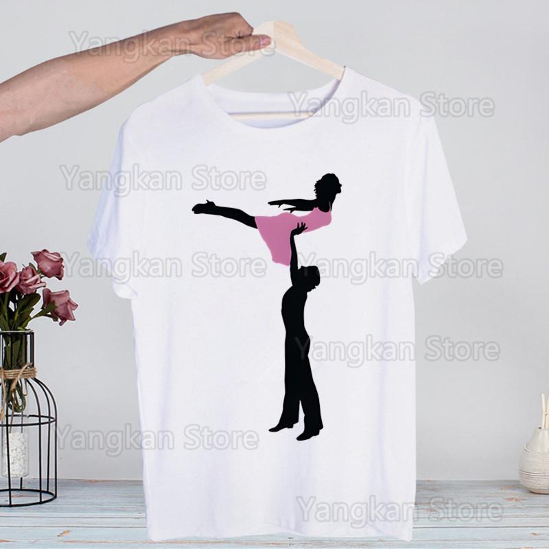 Dirty Dancing Movie Harajuku T Shirt Men Retro Washed Tops Tees Harajuku Tshirt Streetwear Hip Hop Male T-shirts