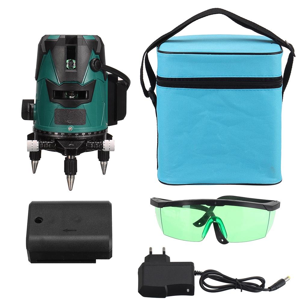 2/3/5 Lines Self-Leveling Laser Level 360° Rotatable Indoor Outdoor Green Radius Alternating Direct Horizontal Vertical Measuring Instruments