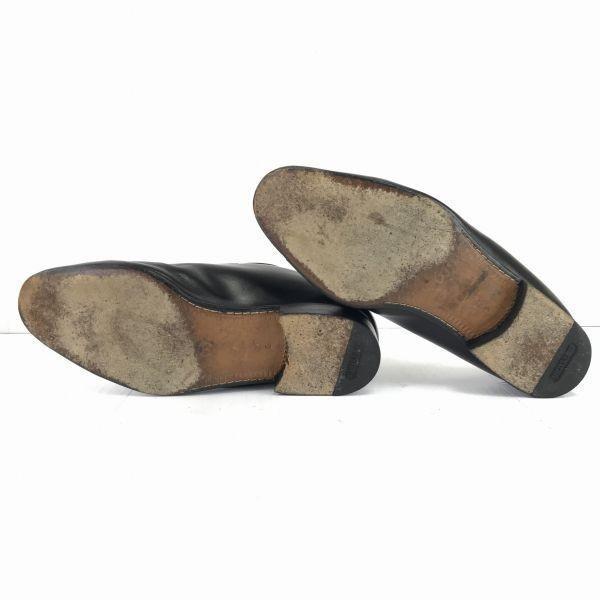 a.testoni Made in Italy Lizard Leather Tassel Loafers Size 6.5G 25.0cm Black Dress Shoes(USED)