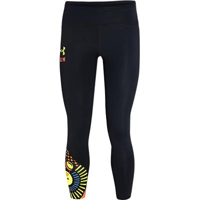 Under Armour Keep Weird Color Block Printed Running Fitness Leggings Women Leggings Black 1367342-001