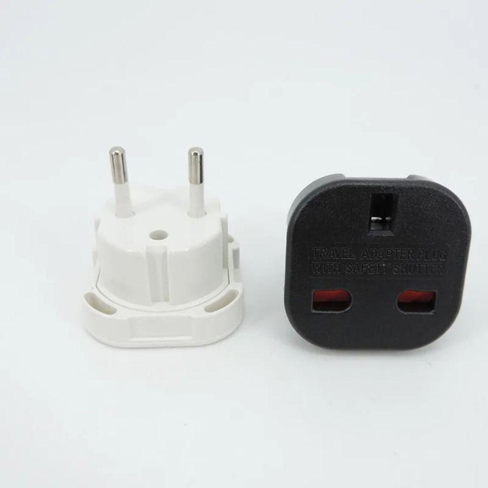 Power Charger UK to EU Converter Socket Plug Outlet Connector Durable Travel Adapter