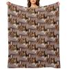Cute Sheltie Dog Resting Throw Blanket Furry Flannel Luxury St Blankets For Bed Blankets