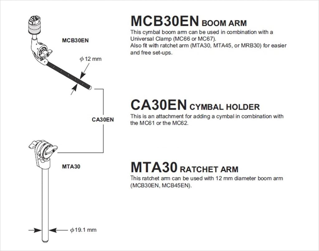 TAMA Boom Arm 300mm MCB30EN