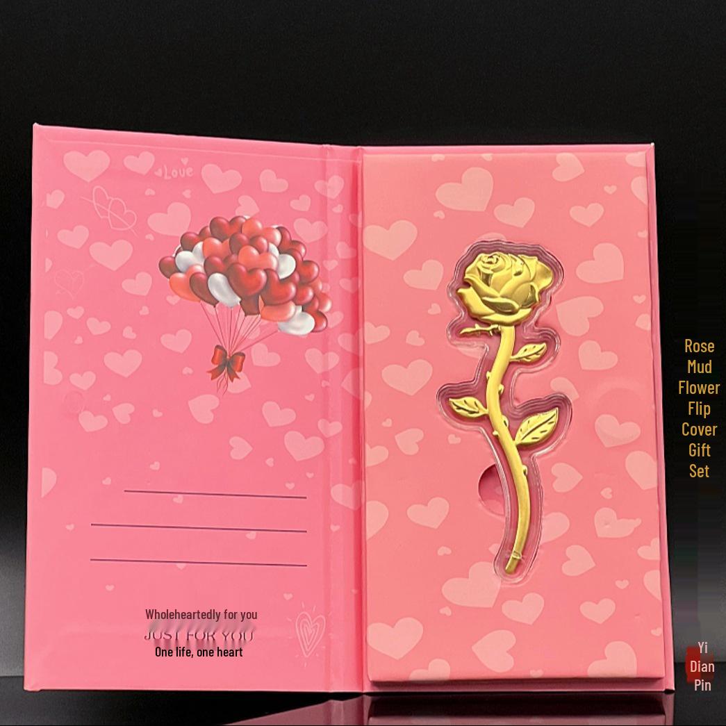 Pure Gold Rose Bouquet with Gold Banknote - Valentine s & Qixi High-End Gift Box