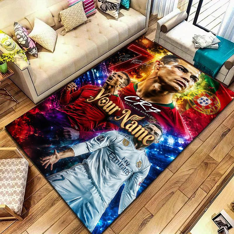 Cr7 Custom Name Carpet Rug For Living Room Bedroom Home Sofa Decoration Kids Play Nonslip Floor Mat