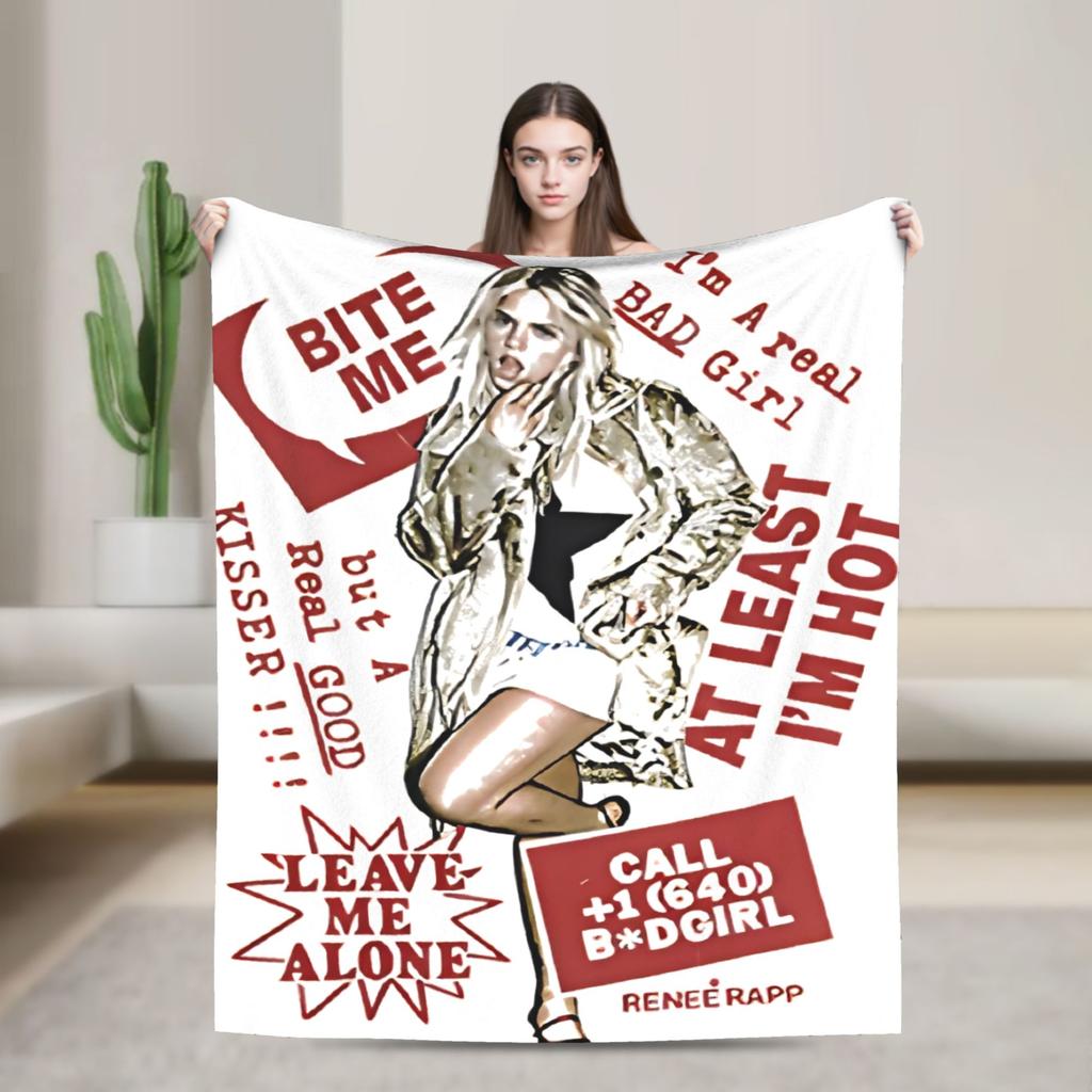 Sabrina diva pop Cantante americana Sabrina Carpenter Morbida Coperta Ufficio Peluche Coperta da Lancio Flanella Copriletto Copri Divano Letto