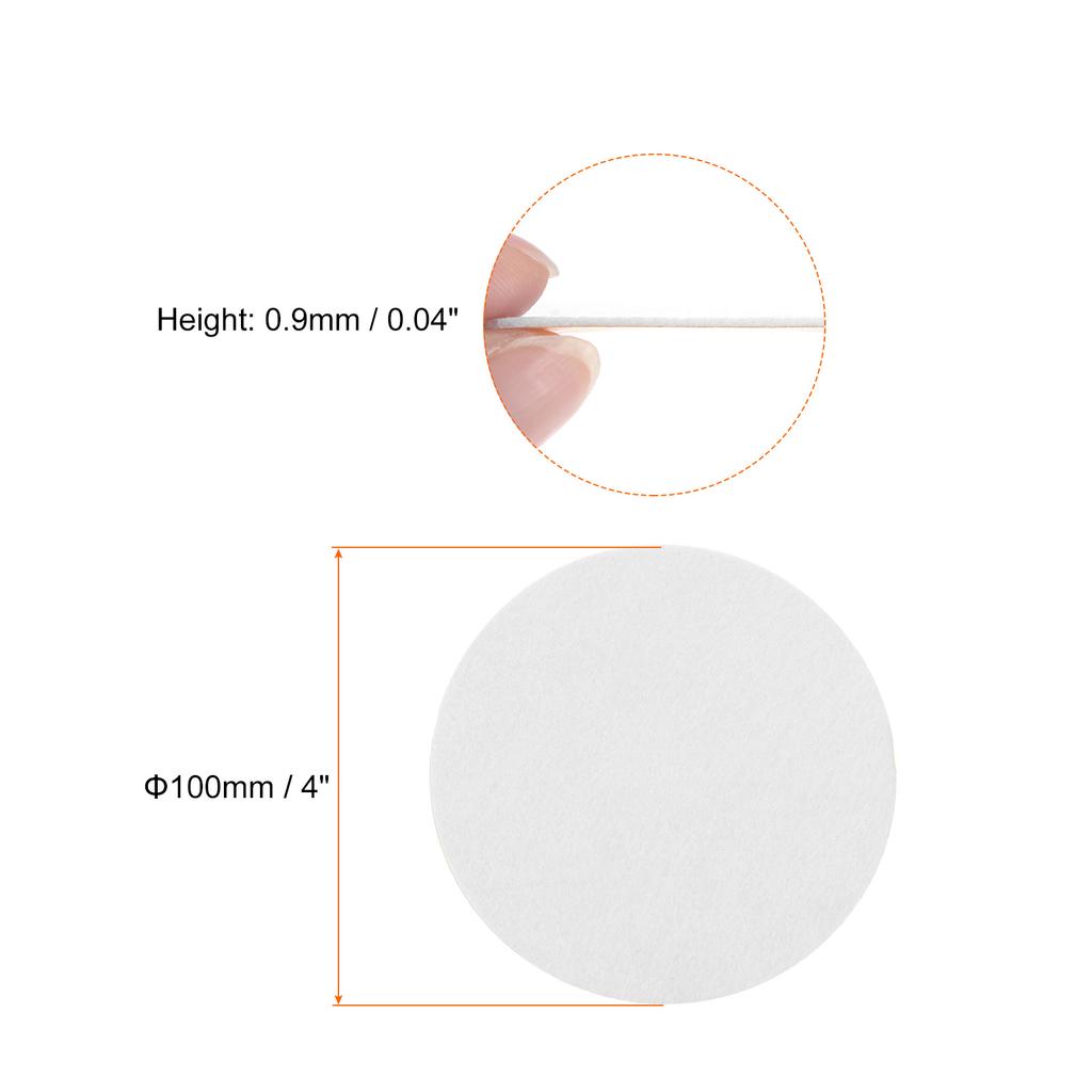 30-240pcs 12-100mm Round Adhesive Felt Circles Pre Cut Felt Craft Stickers Non-Woven Mini Felt Fabric Circles for DIY Sewing