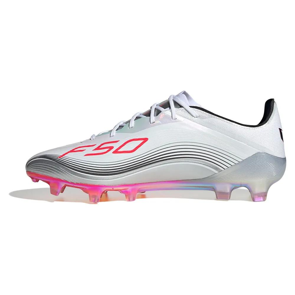 Adidas f50 messi elite fg soccer shoes White/Red/Silver