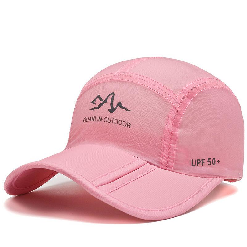 Men's baseball cap Summer quick drying folding hat Outdoor sports sun protection cap Shade cap Men's and women's tri-fold hat