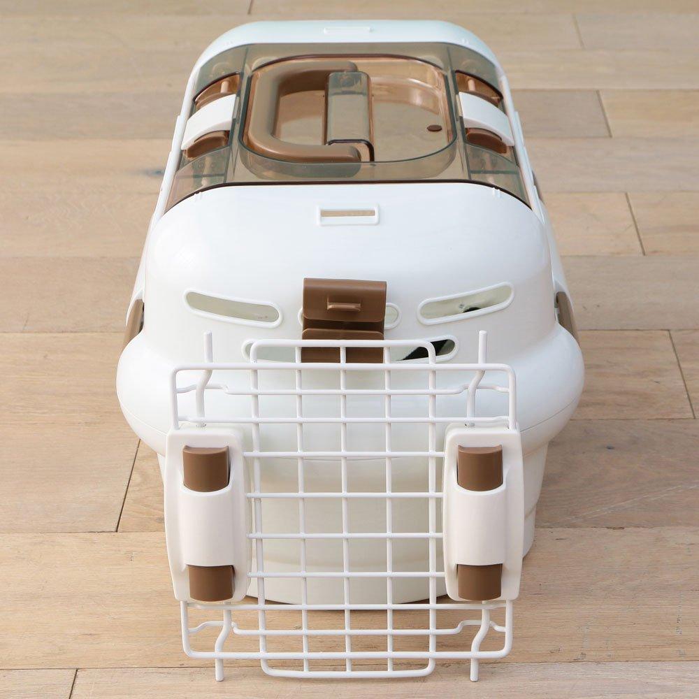 Iris Ohyama Drive Pet Carrier for Cats and Extra Small Small Size Crate, White, Dogs,