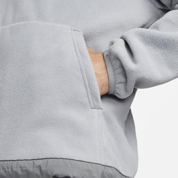 Nike Logo Print Hooded Sweatshirt Men Tops Grey DQ4897-073