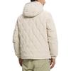 Calvin Klein Minimalist Diamond Quilted Hooded Down Jacket Men Outerwear Off-White J322174-ACF