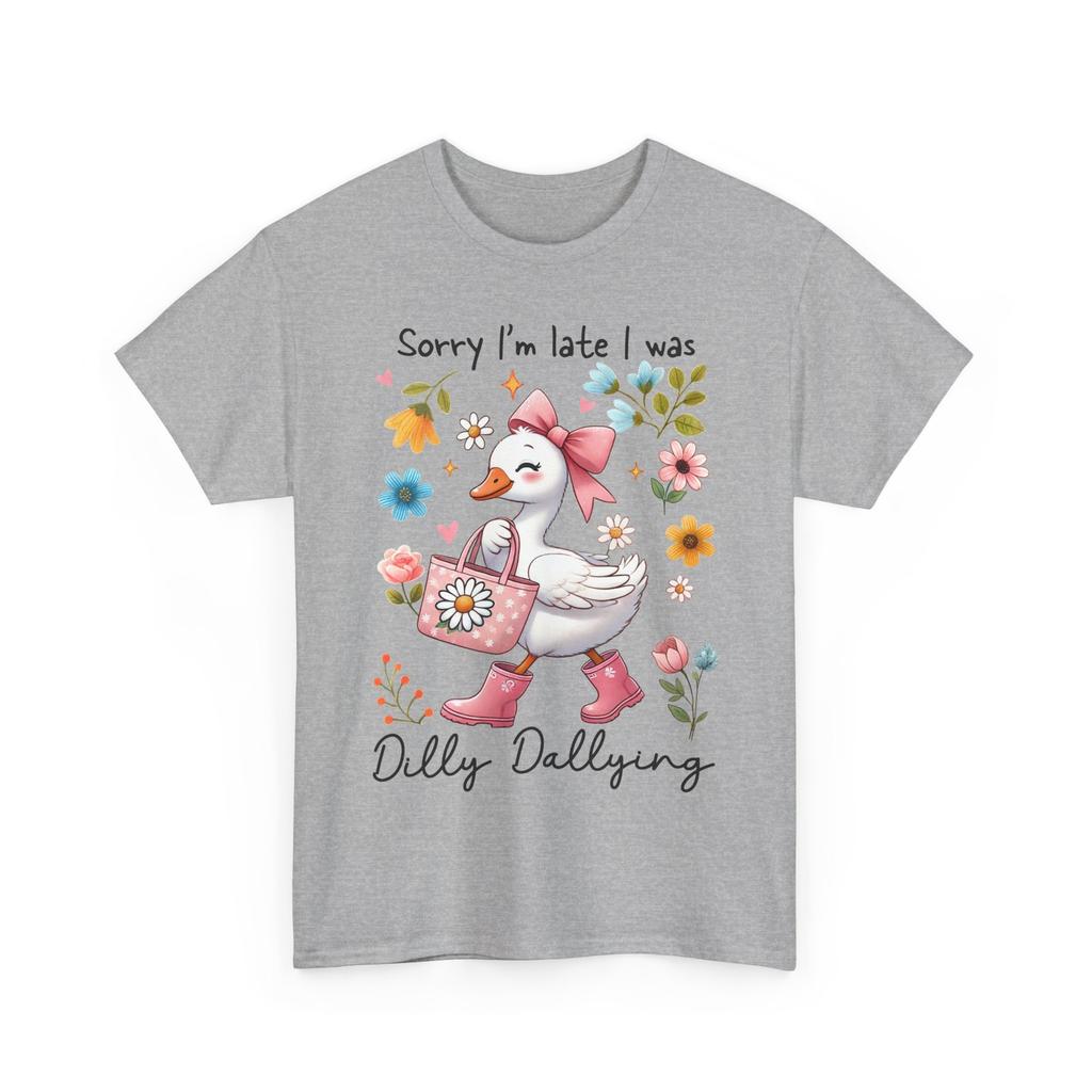 Sorry I'm late T-Shirt - Smart Funny Tee for Quick-Witted Humor Lovers