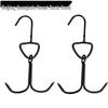 Commercial Heavy-Duty Double Meat Hooks (6mm, 10-Pack)