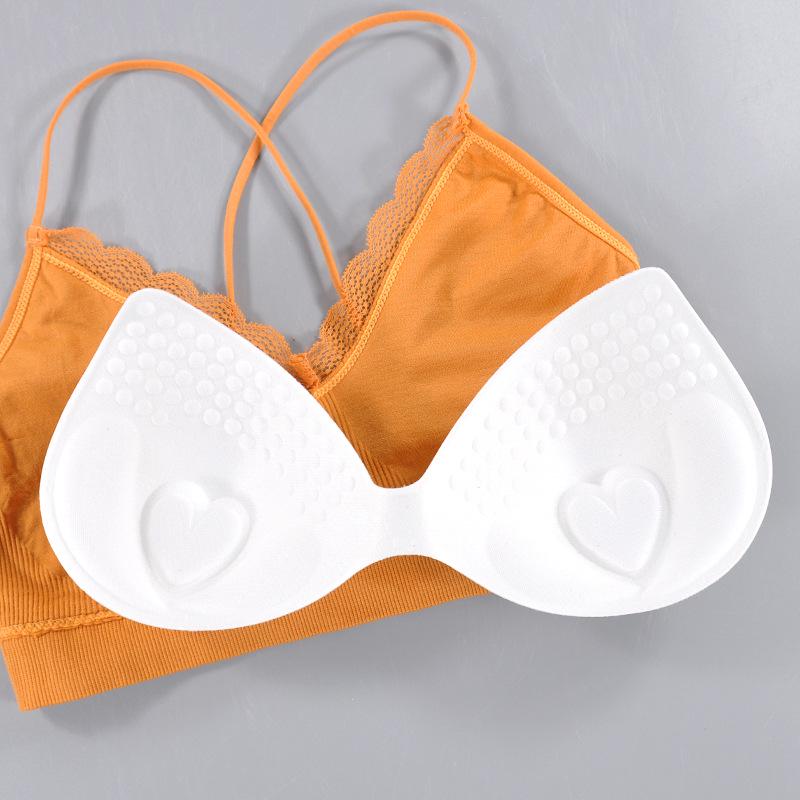 Bezšvové tenké ramienka Cross Beauty Back Lace Edge Beauty Back Yoga Sports Bra