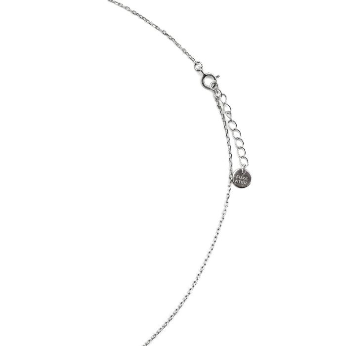 Luxenter Collier en argent 925 et laque noire finition ene rhodium - Onves