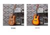Bright Matte 41-Inch Folk Guitar - Perfect for Beginners