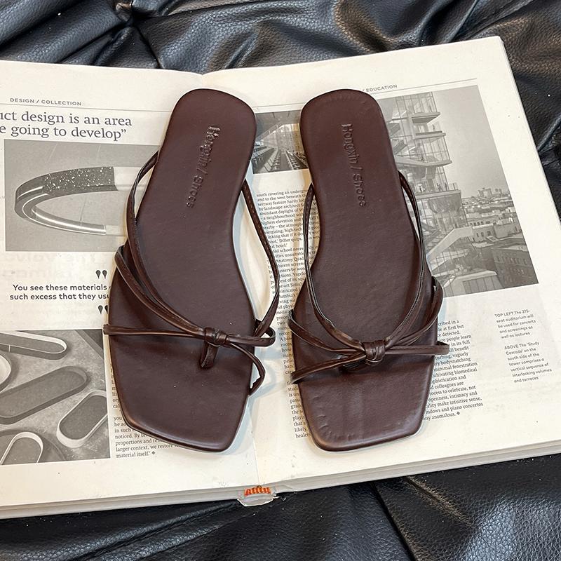 Summer Beach Flip Flop Women's Flats Slippers Comfort Slip On Slides Casual Dress Street Style Shoes