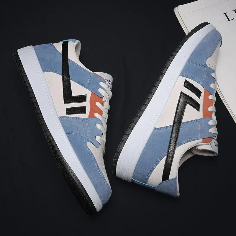 New Leather Personalized Men's Shoes Fashion Comfortable Casual Sports Shoes Versatile Outdoor Street Trend Skateboarding Shoes