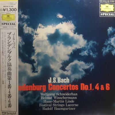 LP Record FESTIVAL STRINGS LUCERNE, RUDOLF BA - J.s.bach, Brandenburg Concertos No. MGW5185 DEUTSCHE GRAMMO Japan Obi Classical Used
