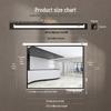Deli 120-inch 4:3 Electric Projector Screen