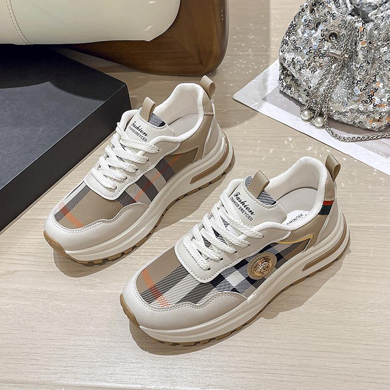 Dexun Shoes Women's 2025 Summer New Forrest Gump Shoes Show Feet Little Dad Shoes Platform Heightening Women's Shoes Sports and Leisure Shoes