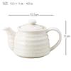 Soho Kiln Ceramic Pot, White Glaze (with Strainer), 420cc, 482-13-403, Approx. 11 X 11cm